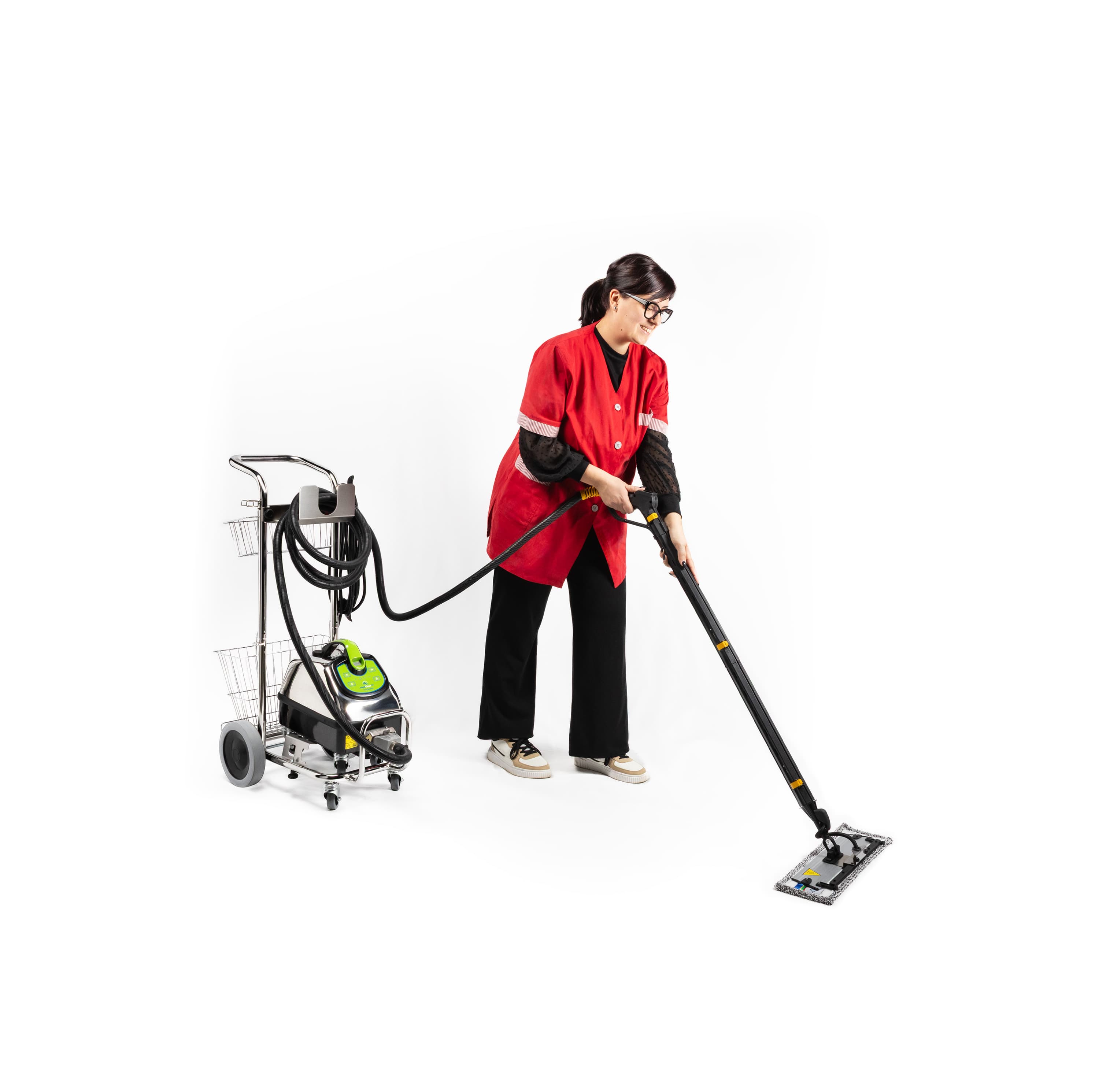 Medicleantec in uso — pulizia pavimenti